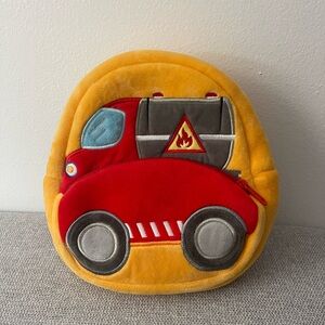 Kids Fire Truck Plush Backpack